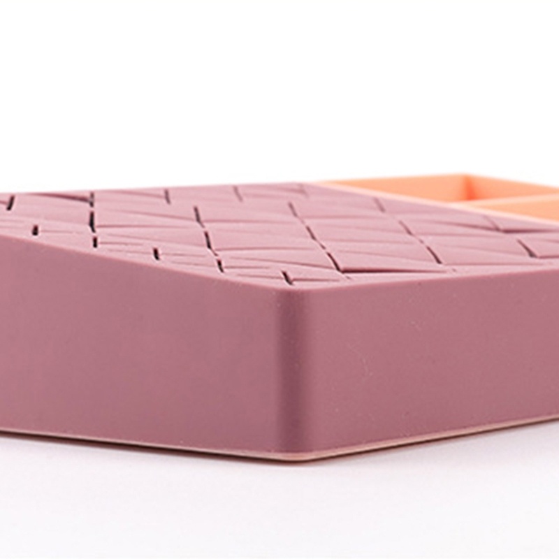 Hộp Đựng Mỹ Phẩm / Cọ Trang Điểm / Son Môi Bằng Silicone Nhiều Ngăn Tiện Lợi