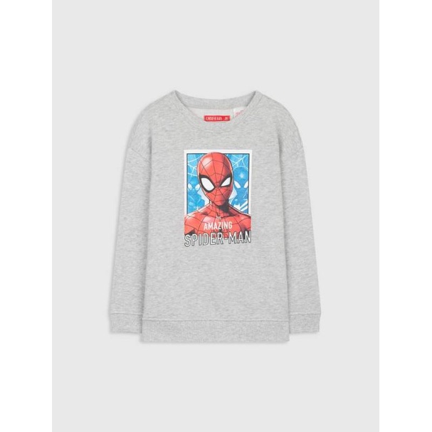 Áo nỉ in hình spiderman bé trai Canifa