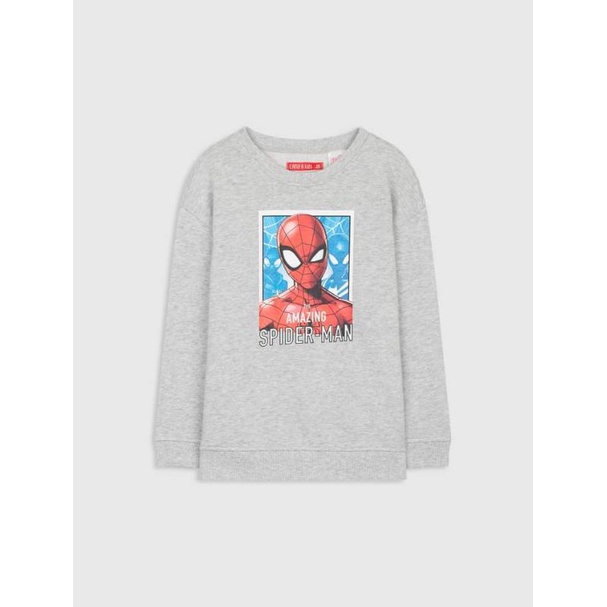 Áo nỉ in hình spiderman bé trai canifa 299k sale 130k - ảnh sản phẩm 1