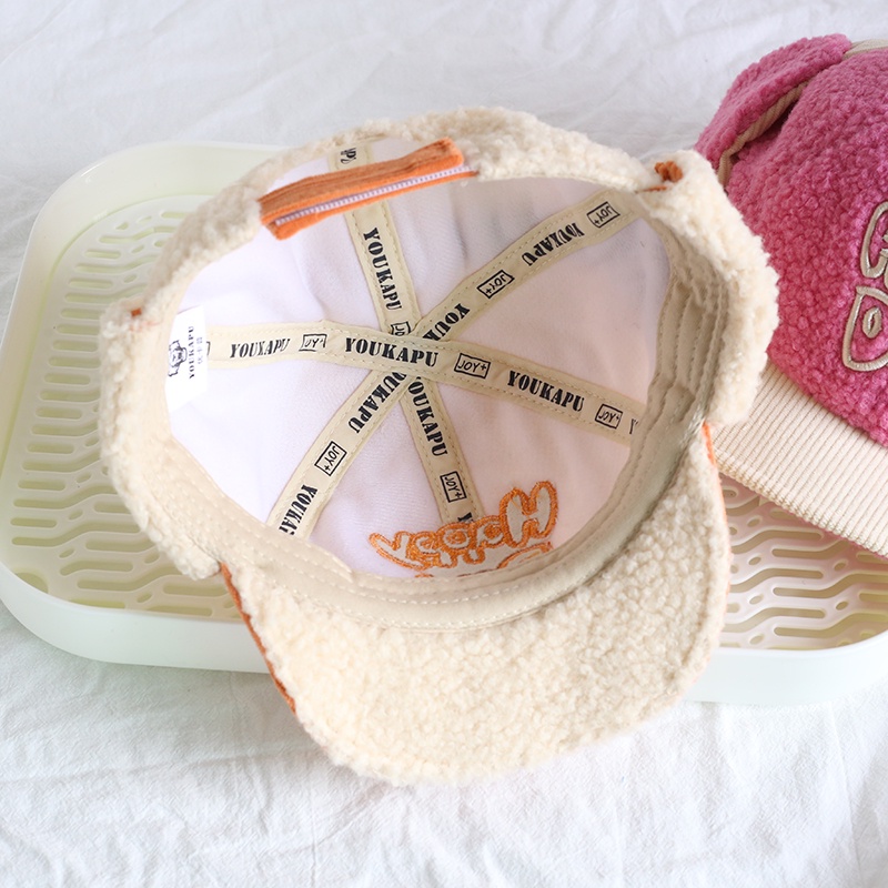 Mũ Lưỡi Trai Dày Dặn Giữ Ấm Tai Chống Gió Thời Trang Thu Đông Cho Bé