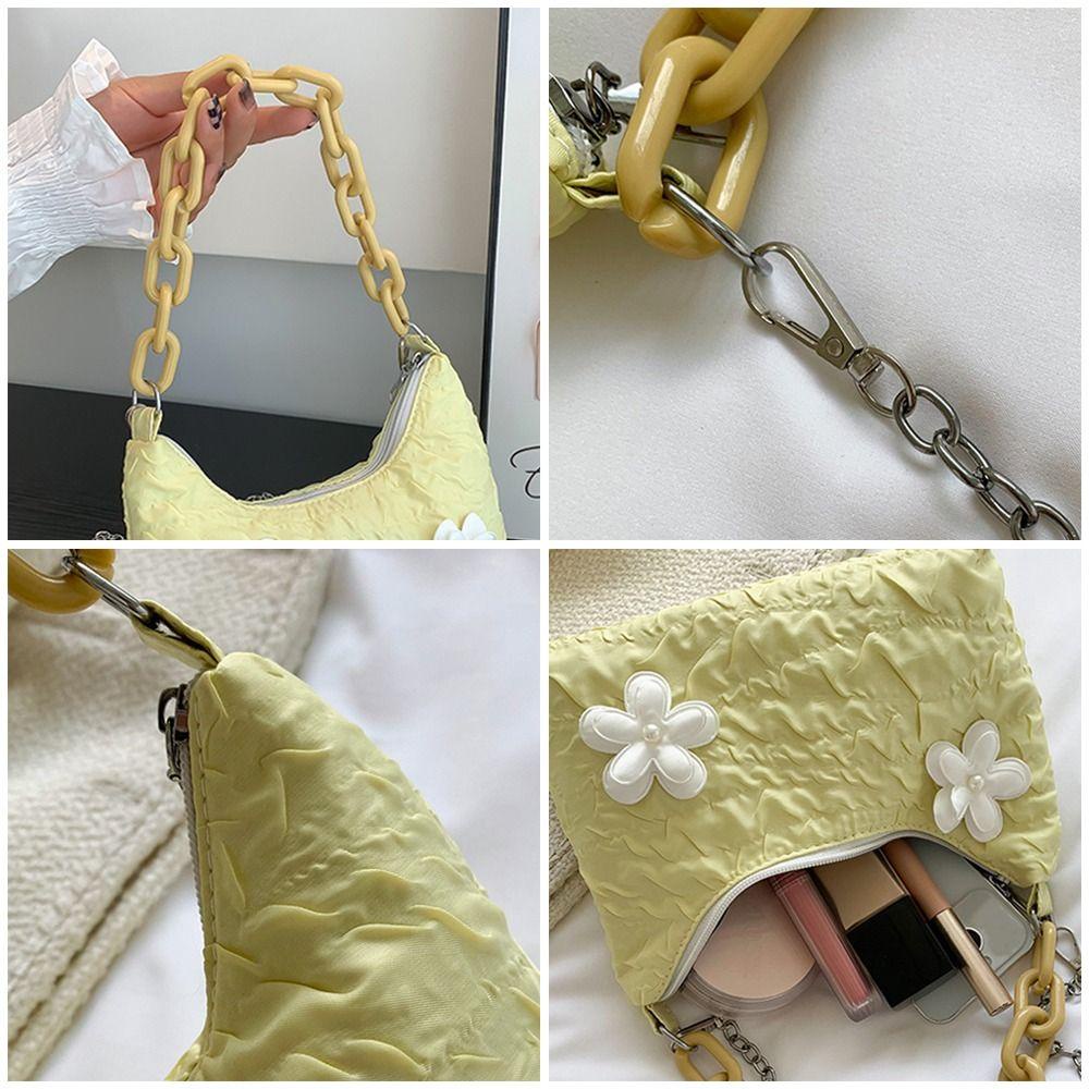 Túi Đeo Chéo Vai Bằng Nylon Họa Tiết Hoa Thời Trang Sành Điệu Cho Nữ