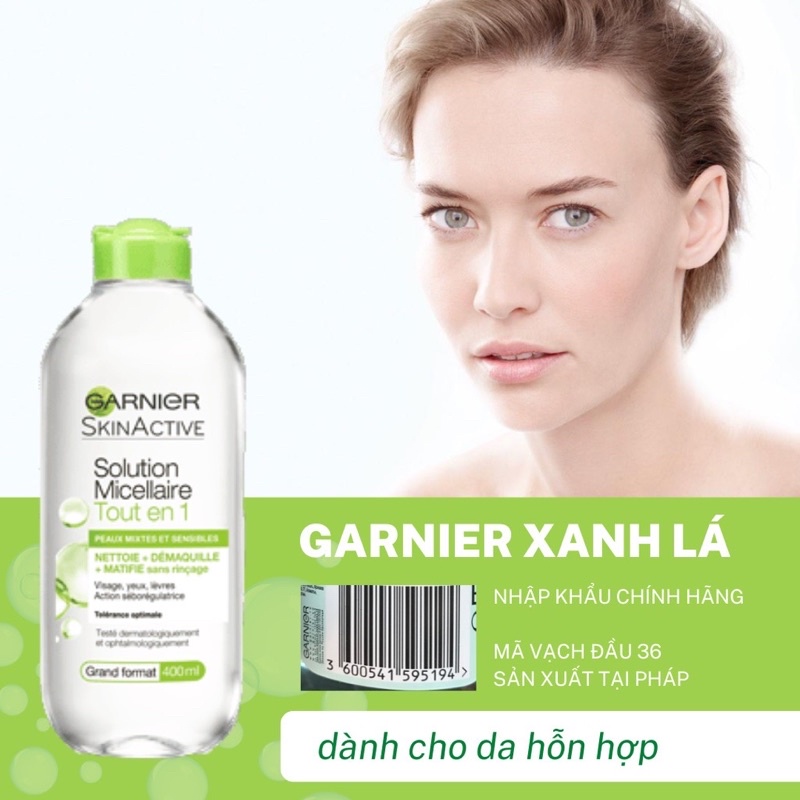 tẩy trang ganier hàng chính hãng