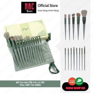 Bộ cọ Cao cấp FIX 13 cây Full hộp túi hãng - NAC BEAUTY