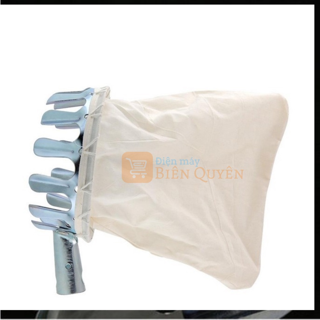 Vợt Đầu Sào Hái Trái Cây Trên Cao Đa Năng Kèm Túi Vải - Dụng Cụ Hái Hoa Quả Thép Siêu Bền Đẹp