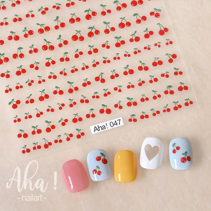Sticker 3D Cherry Đỏ | Hình Dán Móng Tay Đáng Yêu Aha! 47