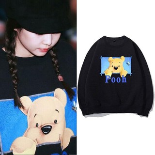 Áo sweater Pooh Jennie Blackpink nam nữ Unisex