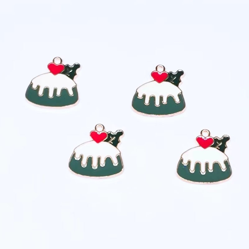 Bộ 4 Mặt Dây Chuyền Hợp Kim Tráng Men Nhiều Màu Sắc Dùng Làm Trang Sức DIY