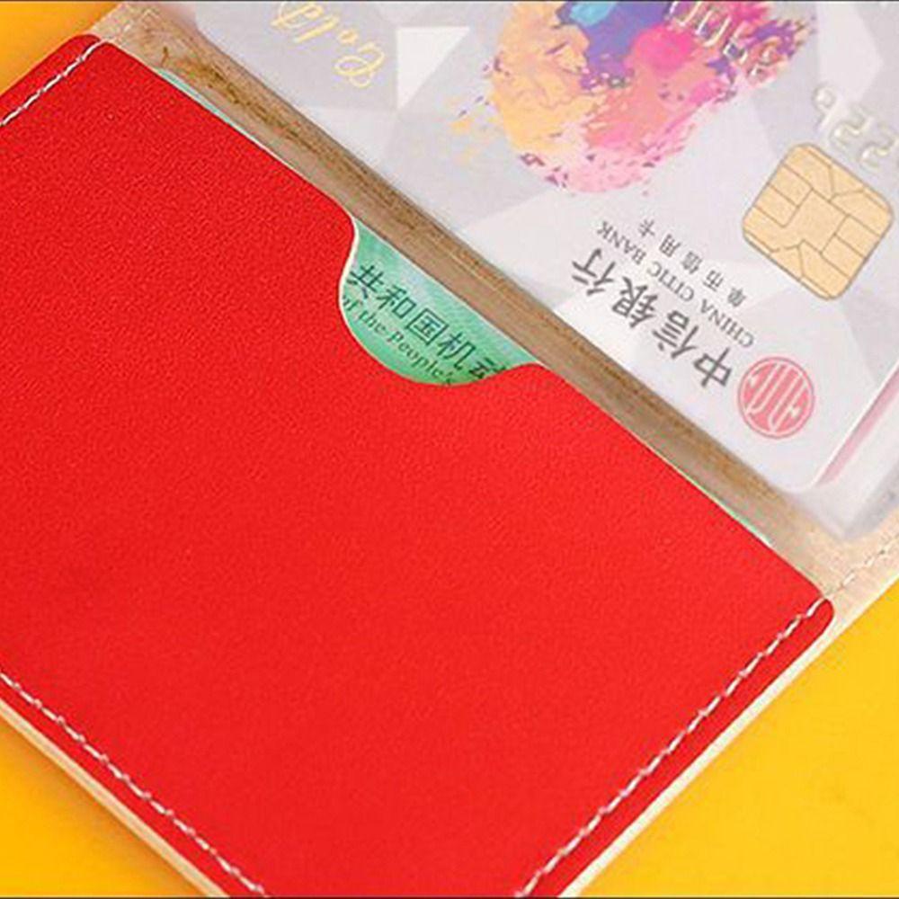 SOMEDAYZL Ví Đựng Thẻ Tín Dụng Bằng Da PU Sức Chứa Lớn Họa Tiết Nhân Vật Trung Hoa Dễ Thương Giá Đỡ