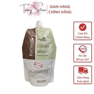Kem hấp ủ xả phục hồi tóc collagen karseell maca 500ml