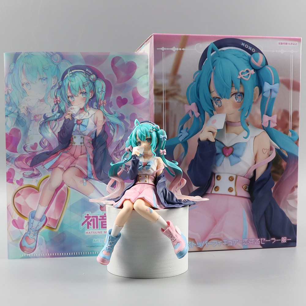 Mô Hình Nhân Vật Hatsune Miku Bằng PVC Dễ Thương Dùng Trang Trí Xe Hơi