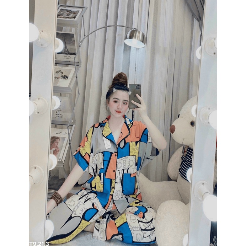 (HCM) SET PIZAMA LỤA THỜI TRANG NỮ - SIÊU XINH , THỜI TRANG TRẺ TRUNG PHONG CÁCH CHO CÁC CHỊ EM , MẶC NHÀ ĐI CHƠI ĐỀU ĐƯ