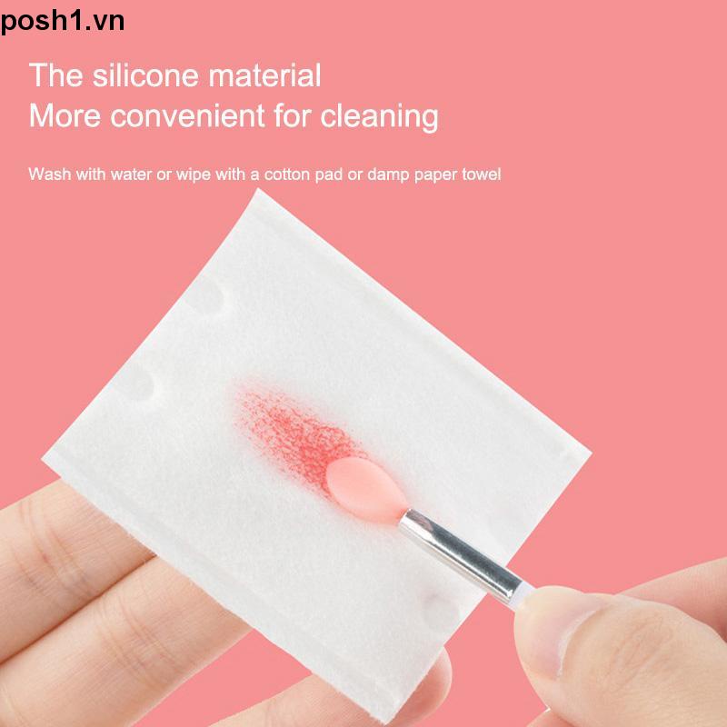 💌Cọ Môi Silicon Thoa Son Dưỡng Mặt Nạ Môi Kèm Túi Đựng