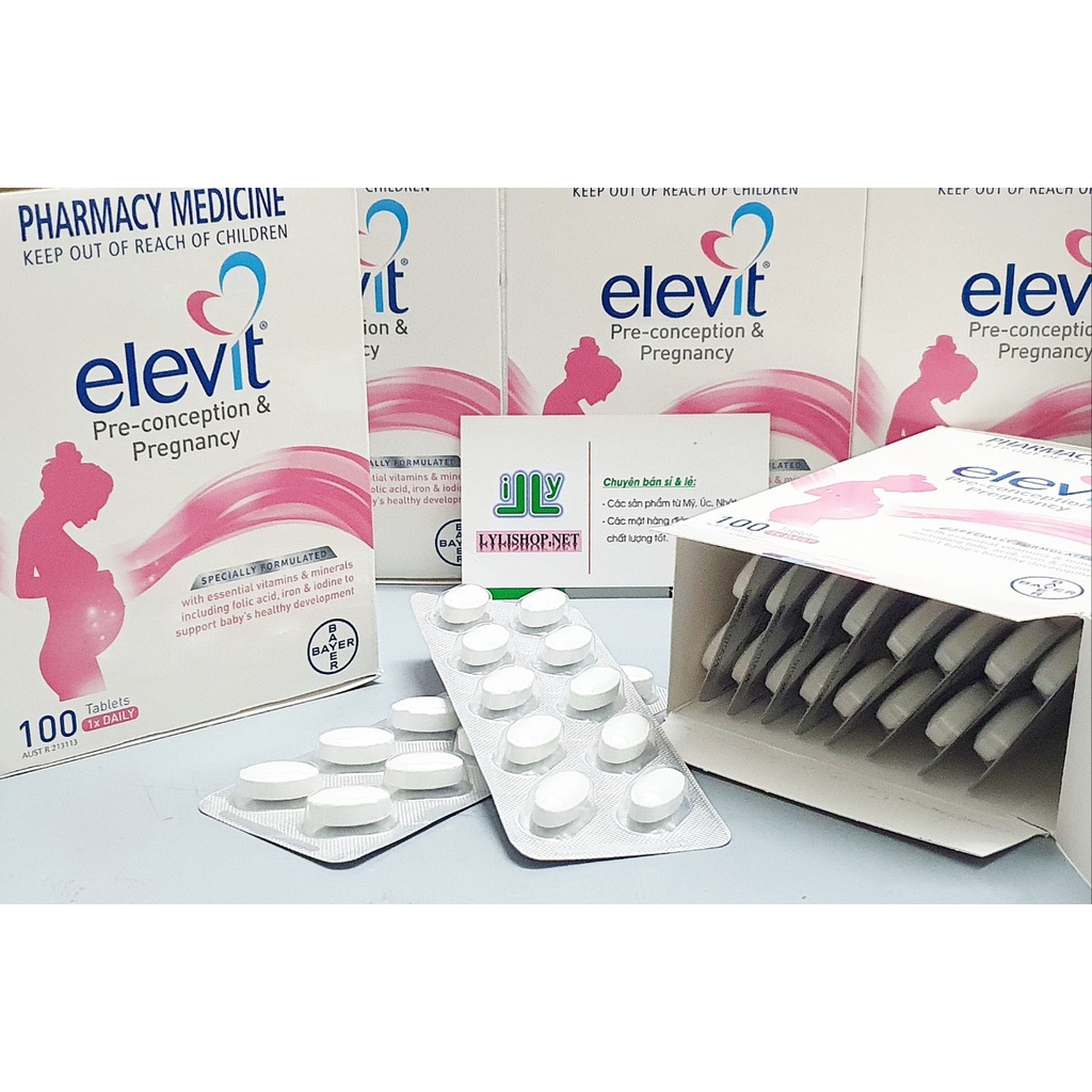 Elevit Pregnancy 100 viên của Úc bổ cho bà bầu và cho bé