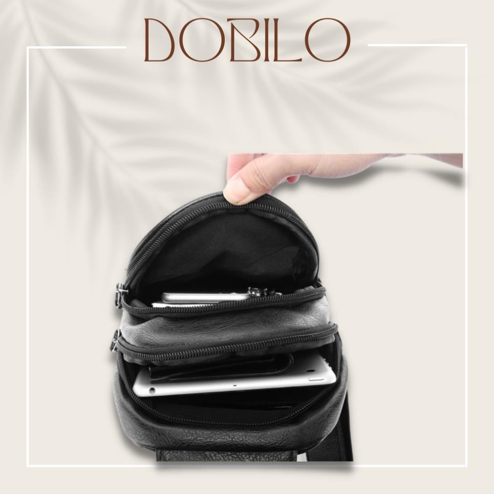 Túi Đeo Chéo Da Nam Nữ Thời Trang DOBILO - Da Pu Chống Nước BG34