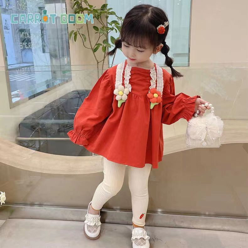 Áo Sơmi DàI Tay Dễ Thương Cho Bé GáI