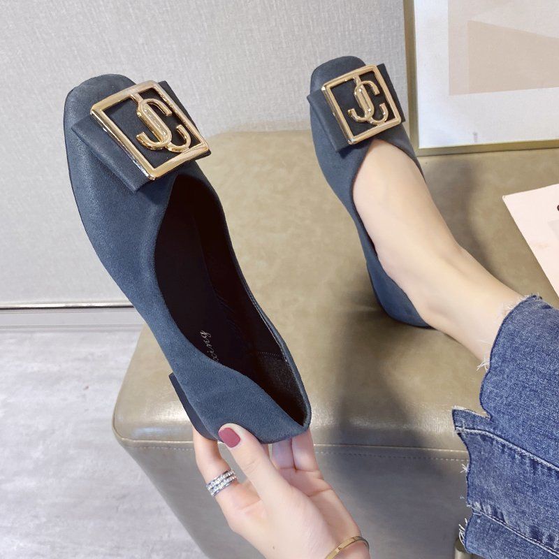 Giày Búp Bê Mũi Vuông Size Lớn 35-43 41 42 Thời Trang Xuân Thu Cho Nữ
