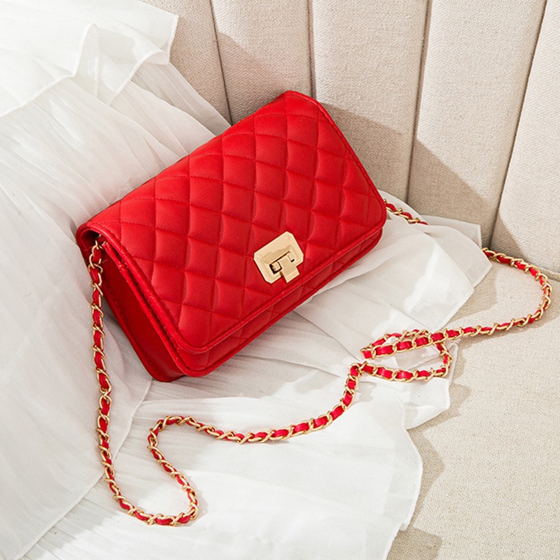 Túi Đeo Chéo Dây Xích Hình Thoi Thời Trang Cho Nữ