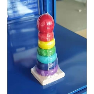 Đồ chơi Tháp cầu vồng mini bằng gỗ
