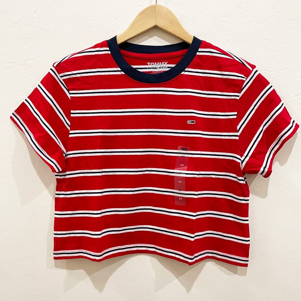 Áo thun nữ Tommy Jeans Cropped Stripe Baby T-Shirt