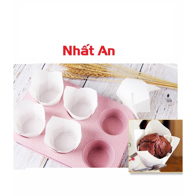 Cup giấy nướng muffin, cupcake màu nâu lốc 200 cái