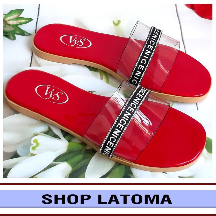 Dép nữ quai ngang đế vàng thời trang cao cấp Latoma TA3701