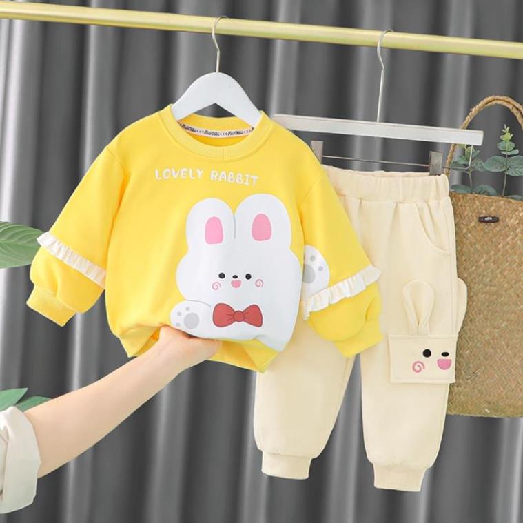 ⚡ Sale Nhanh ⚡ - Bộ dài tay trẻ em, quần áo thu đông. Cotton nỉ da cá giữ ấm thu đông - XG070