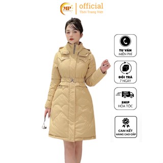 Áo khoác lông vũ nữ MP siêu nhẹ dáng dài