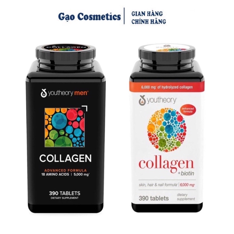 Collagen Youtheory Biotin 390 Viên Của Mỹ