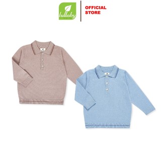 Áo len polo bổ nẹp bé trai Lullaby