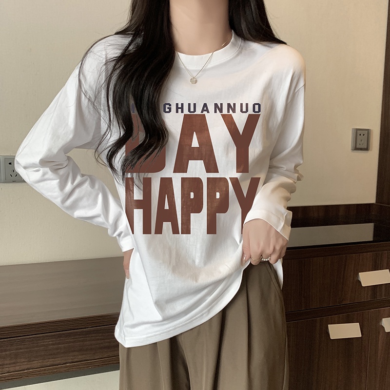 NRVP Áo Thun Nữ Dài Tay Thời Trang Hàn Quốc 2023