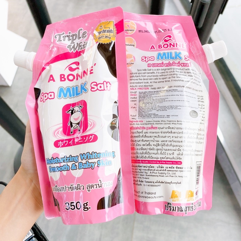 Muối Tắm Sữa Bò Tẩy Tế Bào Chết Cơ Thể, Làm Sáng Da, Dưỡng Da Mịn Màng A Bonne Spa Milk Salt