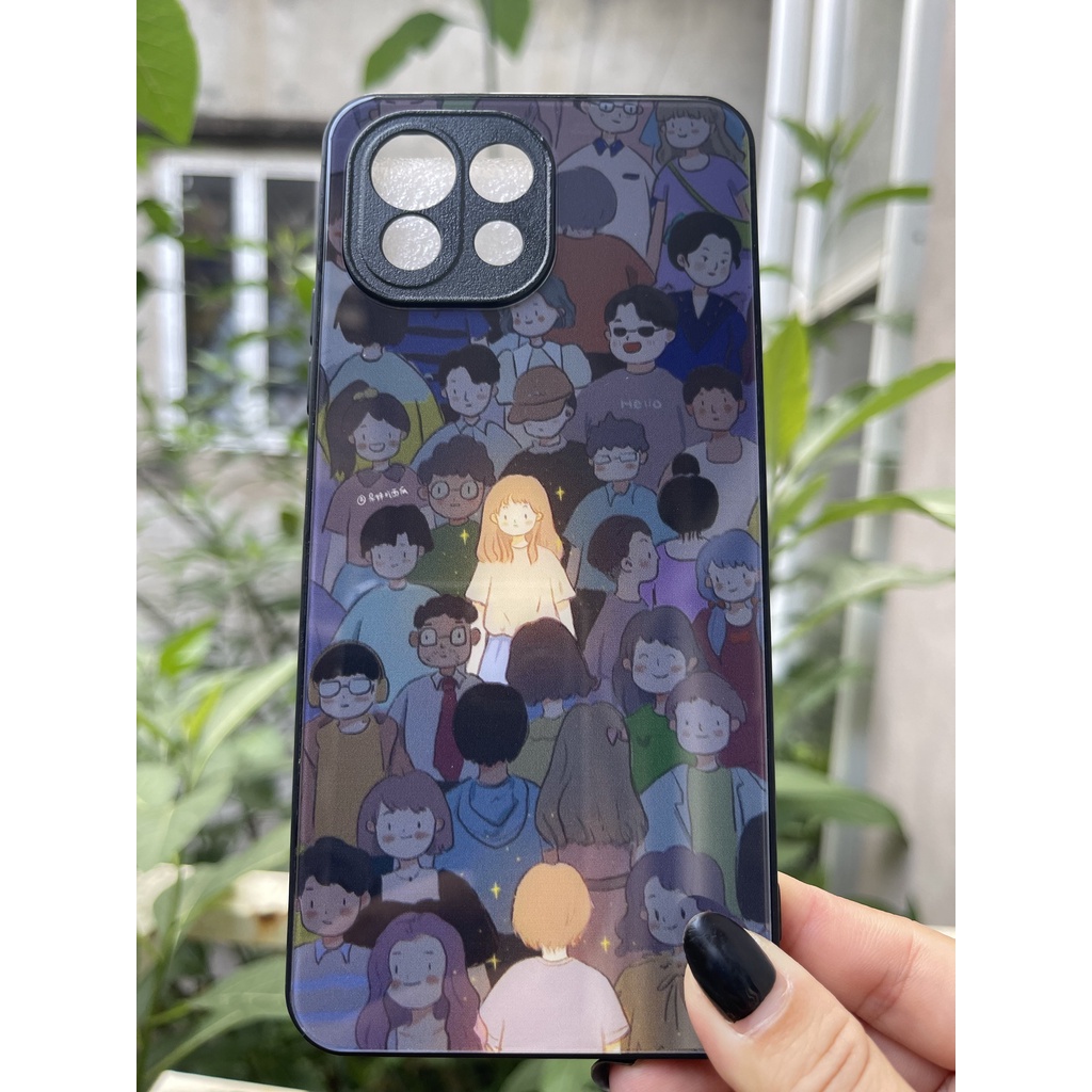 Ốp lưng in hình theo yêu cầu cho đôi nam, nữ,  mochizone ốp tráng gương bóng cao cấp