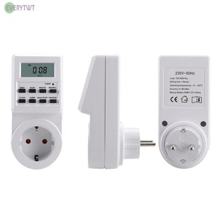 [ FAST SHIPPING ]1PC NEW Digital LCD Plug-In EU Socket Power Saving Timer Switch Socket