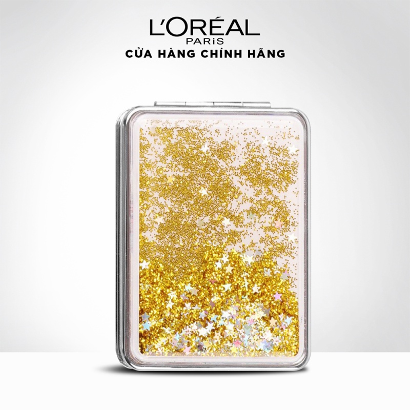 [Quà tặng không bán] Gương mini kim tuyến L'Oreal Paris