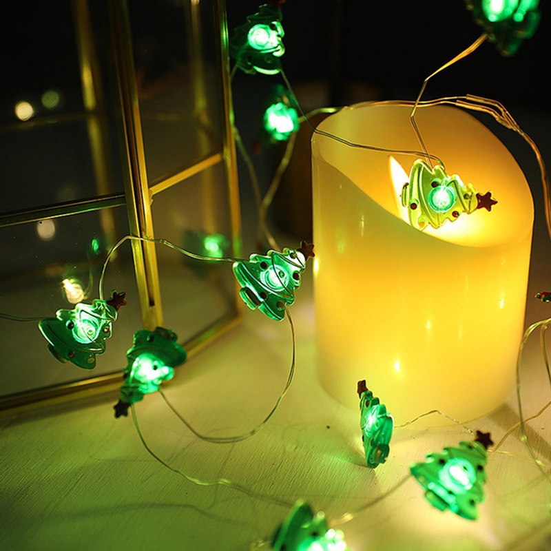 Dây Đèn LED 2M 20 Bóng Hình Hoa Tuyết Trang Trí Giáng Sinh Năm Mới