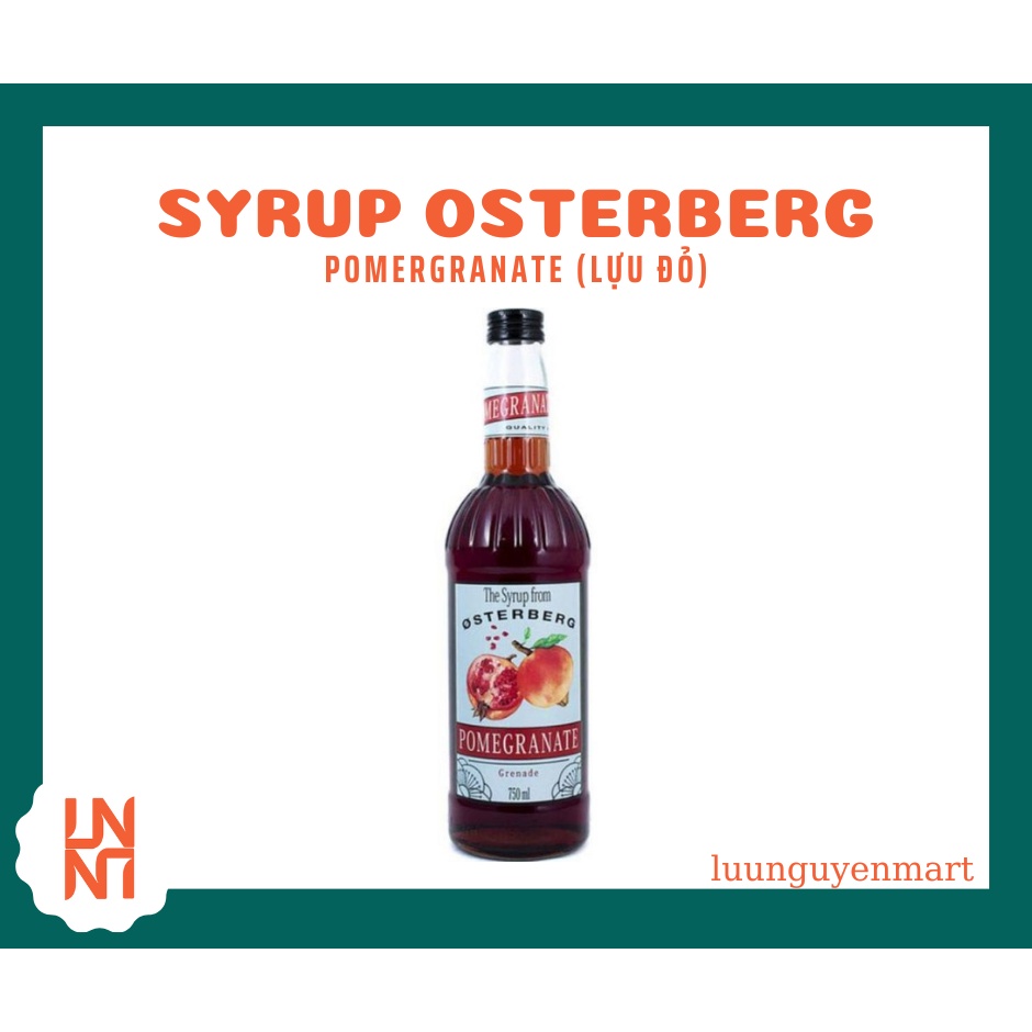 Siro Syrup Osterberg Pomergranate Lựu Đỏ 750ml