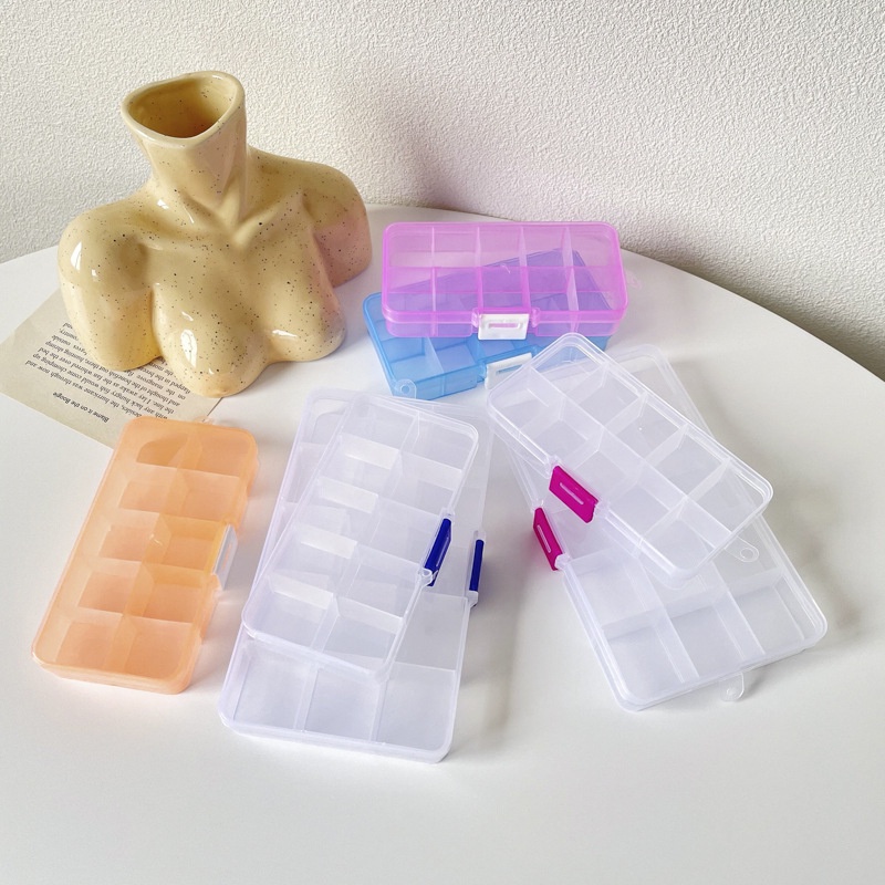 Hộp đựng đồ 10 ngăn trong suốt 1253