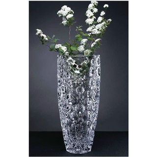 Bình hoa thủy tinh pha lê trắng 30cm