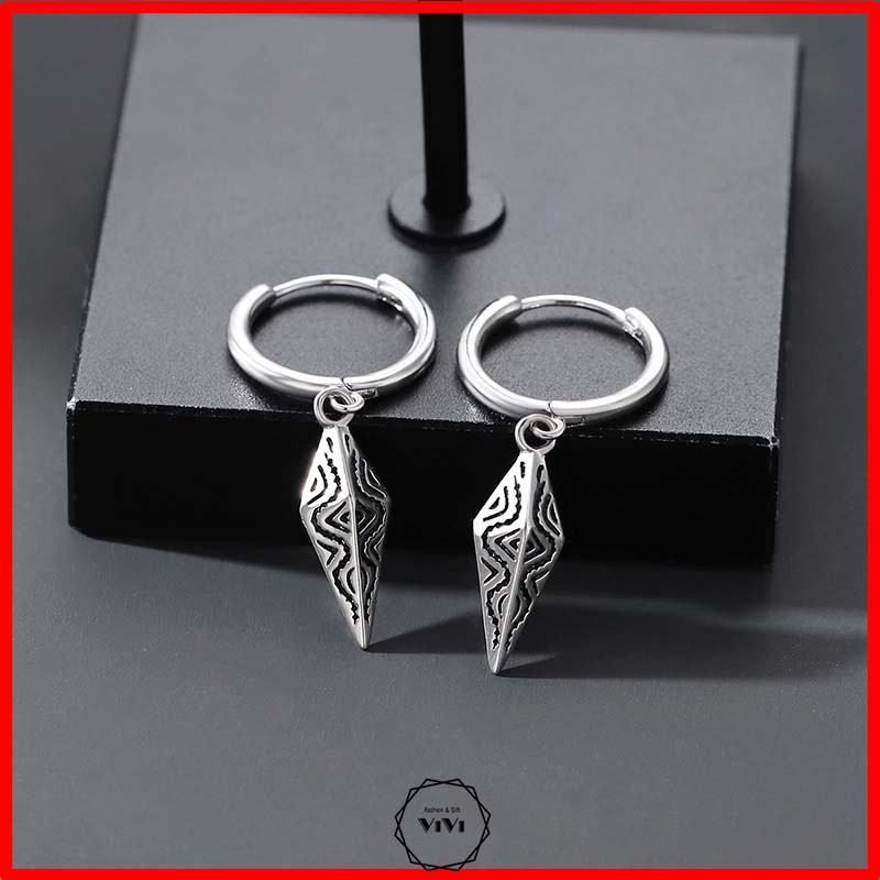 Bông tai nam/nữ kiểu tròn tòn teng Enic– ViVi_Gift