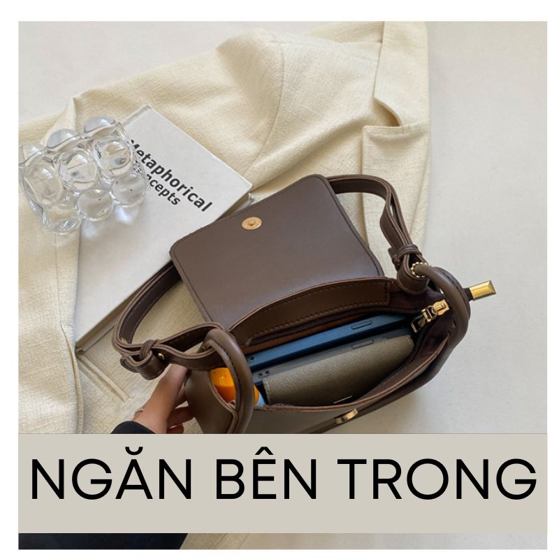 Túi xách nữ đeo chéo đẹp đeo vai đeo công sở du lịch đi chơi size 20cm NAGI STORE TX94