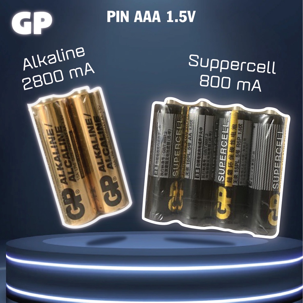 2 Viên pin GP Alkaline AA và AAA