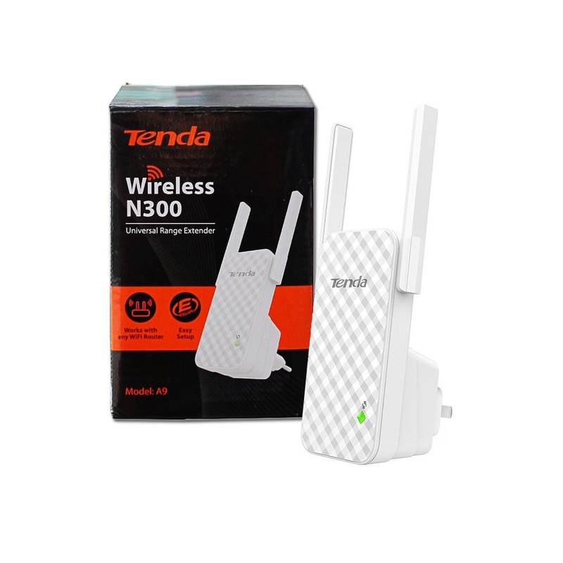 (Mới) Bộ Khuếch Đại Tenda A9 – Bộ Kích Sóng Wifi Tenda A9 N300 - Hàng Chính Hãng