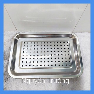Khay úp ly inox - Mâm úp ly inox chữ nhật