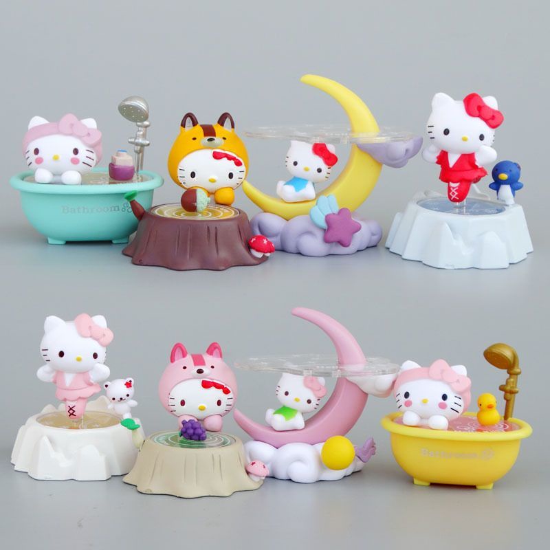 Mô Hình 8 Mẫu Hello Kitty Mặt Trăng Cực CUTE Cực Sắc Sảo