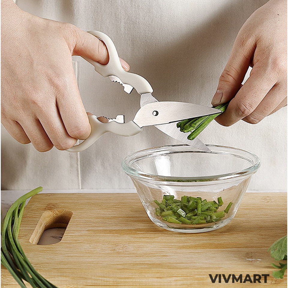 ✅ Bộ Dụng Cụ Nhà Bếp 5 Món Cao Cấp Có Hộp Đựng - Dao, Kéo, Khuấy Bột Đánh Trứng, Gọt Vỏ Củ Quả, Bật Nắp Chai