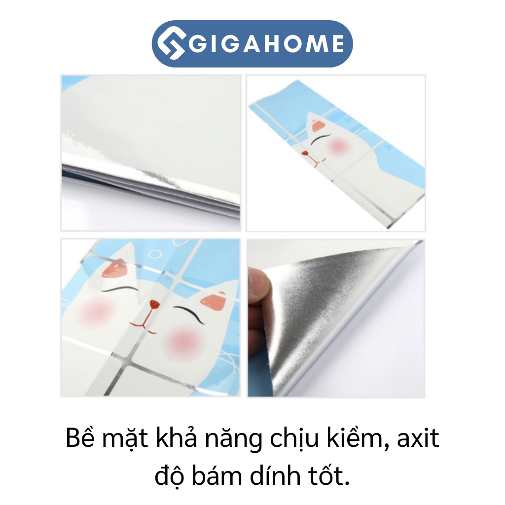 Giấy Dán Nhà Bếp GIGAHOME Cách Nhiệt, Chống Dầu Mỡ, Dễ Lau Chùi 45x75cm 2660