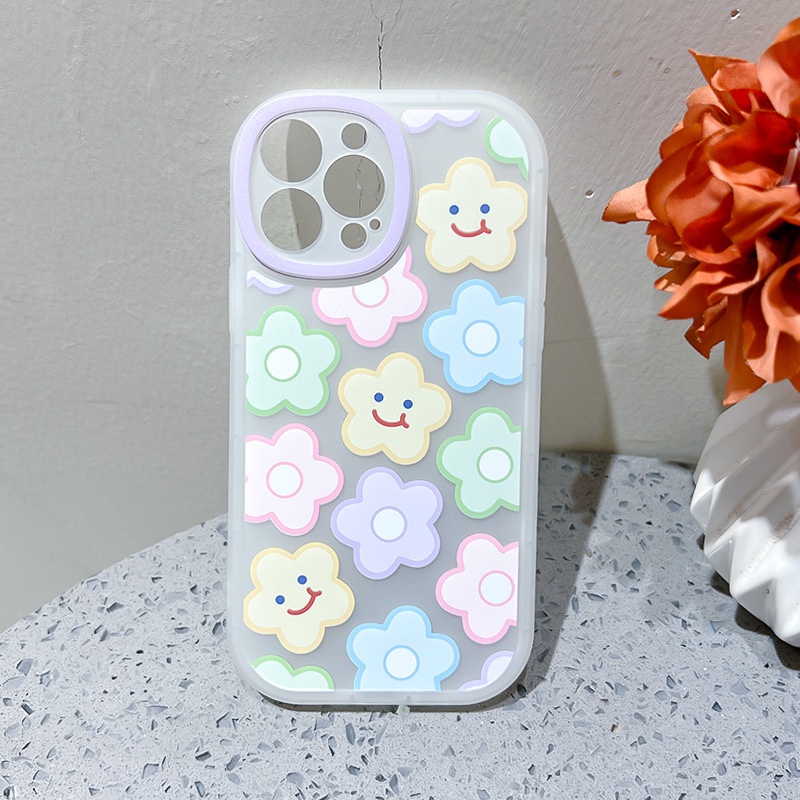 Ốp lưng iphone Ốp Điện Thoại Bảo Vệ Ống Kính Họa Tiết Hoa Nhỏ Cho iphone7 / 7plus / 8 / 8plus / x / xs / 11 / 12 / 13 / 14 / pro / max / plus / promax