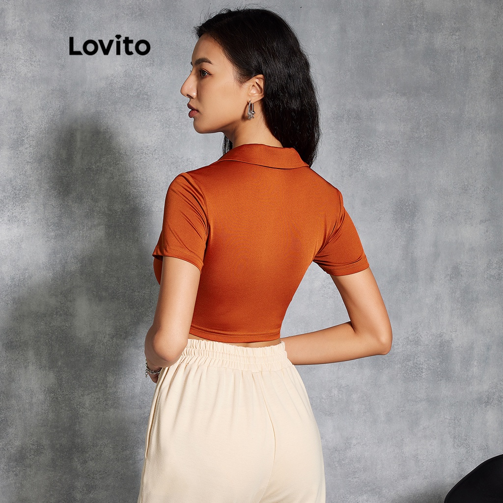 Lovito Áo Thun In Chữ L20E074