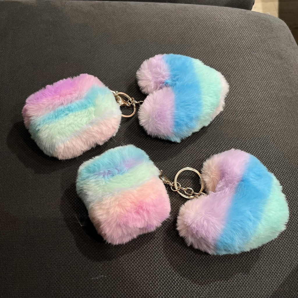 Vỏ Bảo Vệ Hộp Sạc Tai Nghe AirPods 1 2 3 Pro2 2022 Kết Nối Bluetooth Không Dây Chất Liệu Tpu Mềm Chống Trầy Xước Hình Trái Tim Màu Cầu Vồng