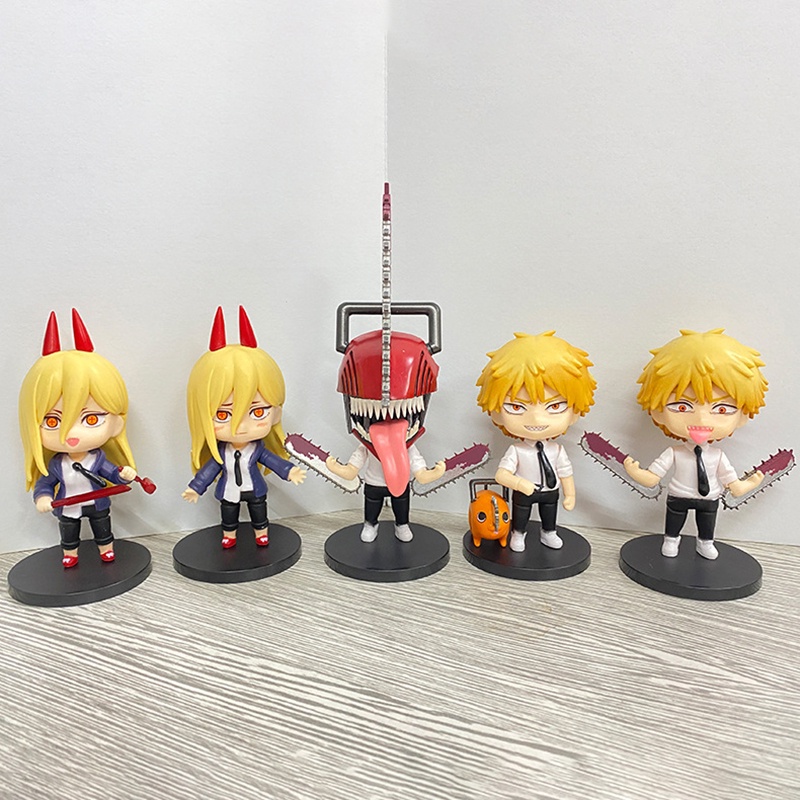 BP MART Mô Hình Nhân Vật Chainsaw Man Pochita Power Times 11Cm Trang Trí Xe Hơi